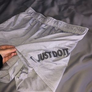 Grey JUST DO IT Nike shorts